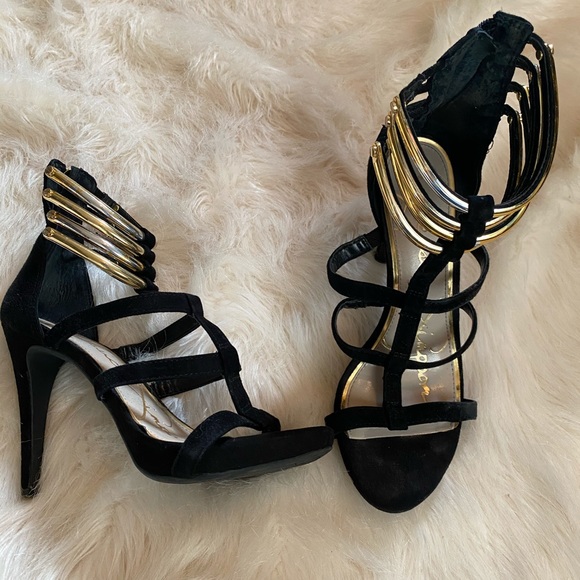 Jessica Simpson Velvet Heel - Picture 1 of 1